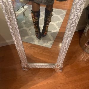 Calf Length Sequins Boots